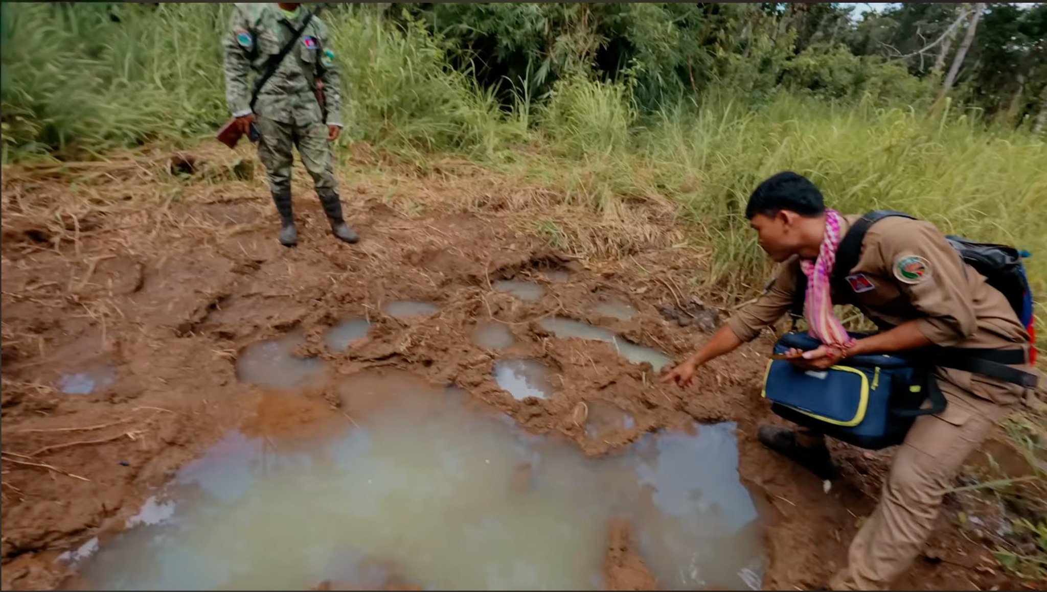 Elephants footprint, Their swimming pool.